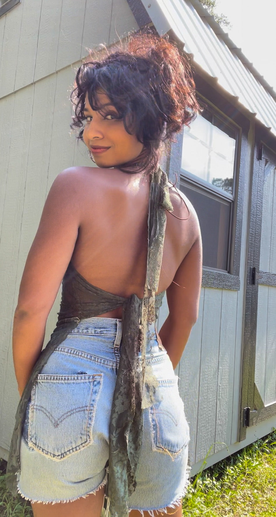 Handmade Upcycled Fairy Halter (S)