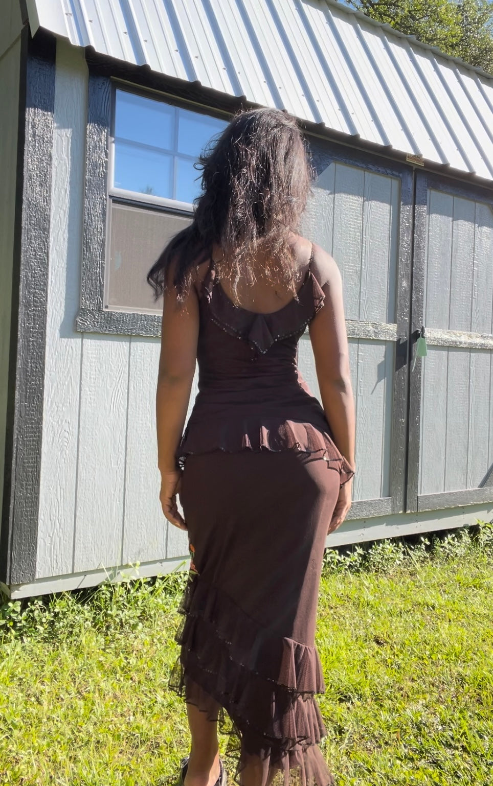 Vintage Y2K Ruffle Detail 2 Piece (S)