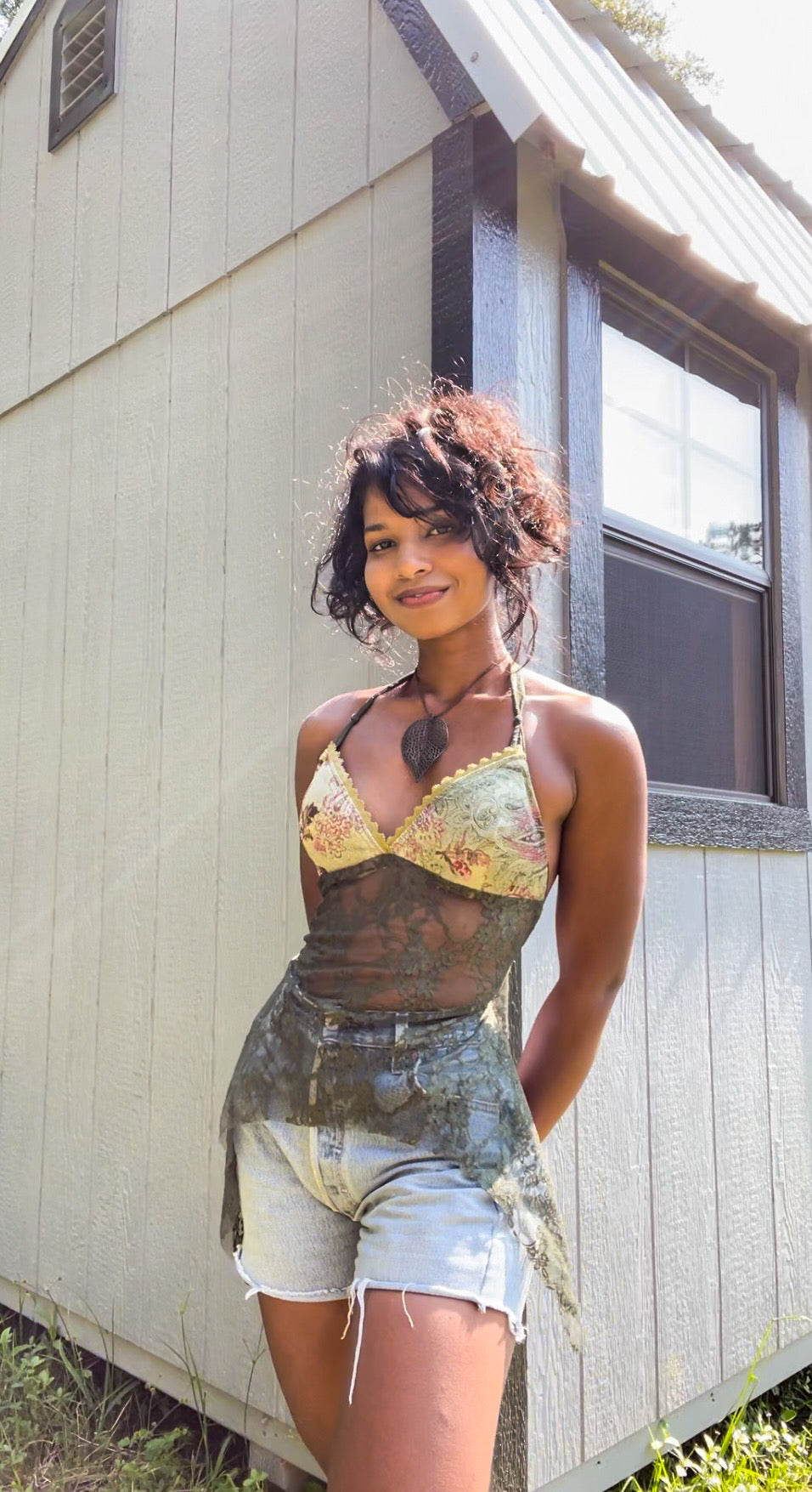 Handmade Upcycled Fairy Halter (S)