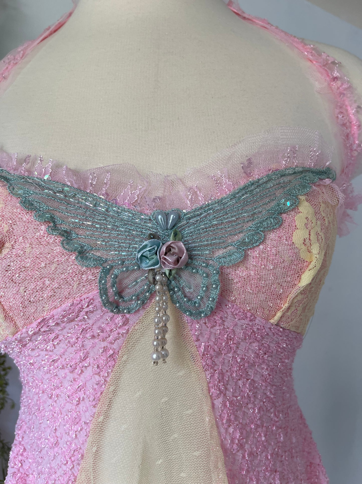 One of a Kind Handmade Lace Fairy Top (S/M)