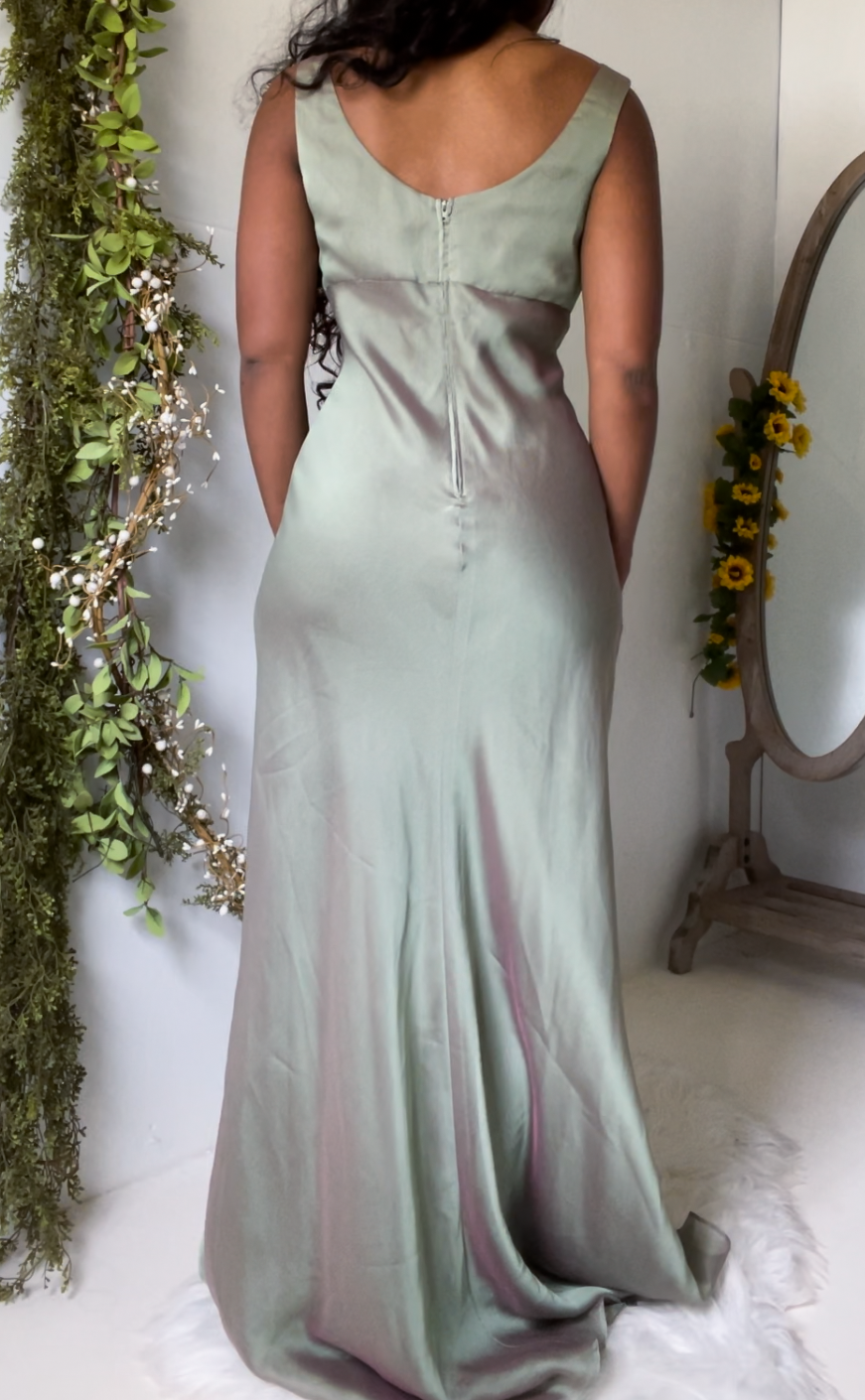 Vintage 90’s Iridescent Flowy Gown (S/M)