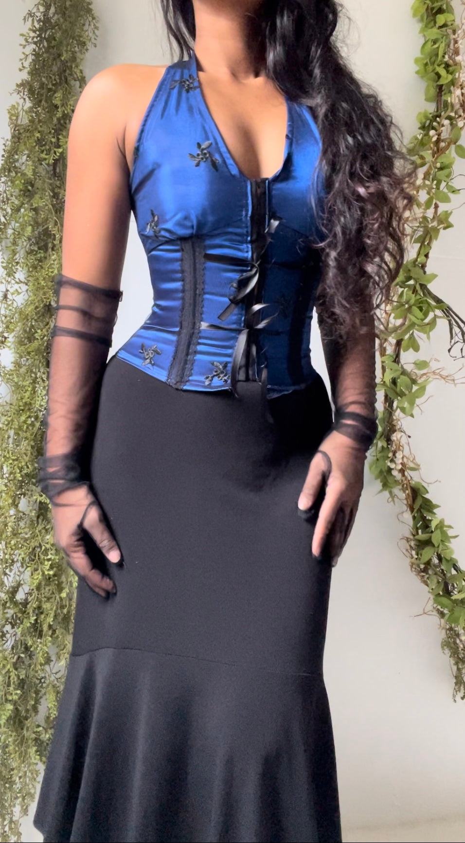 Handmade Layered Halter Corset (XS)