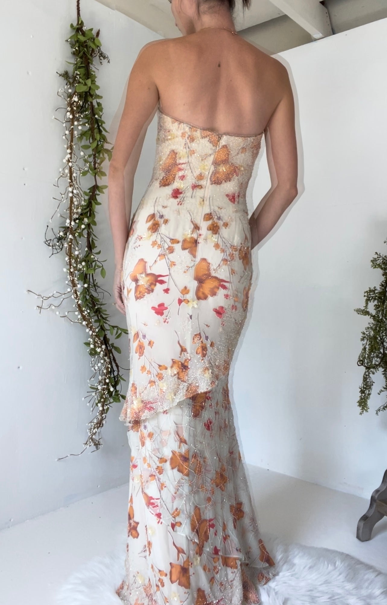 Vintage beaded gown.