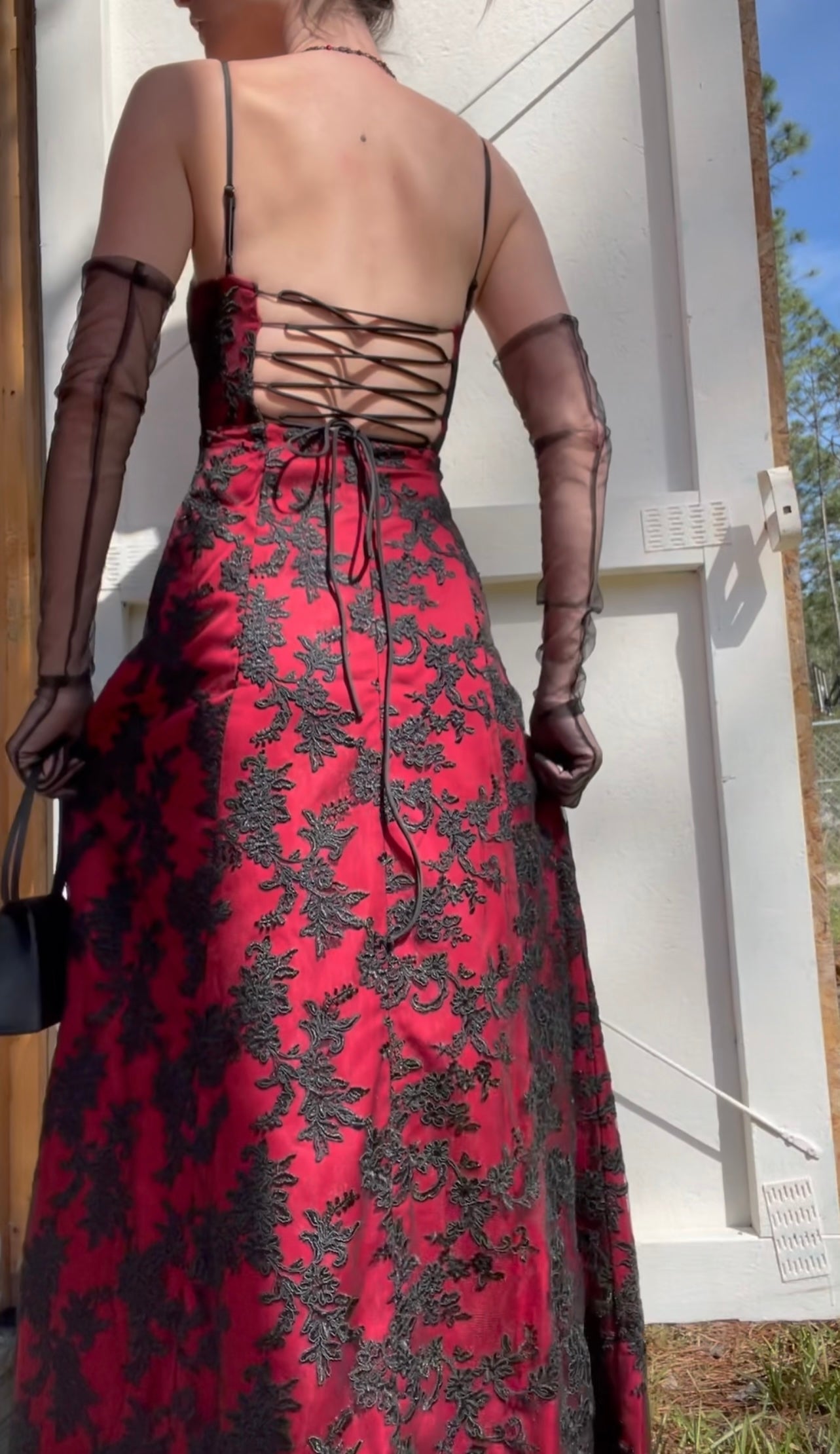 Original Masha & Jlynn lace up gown.