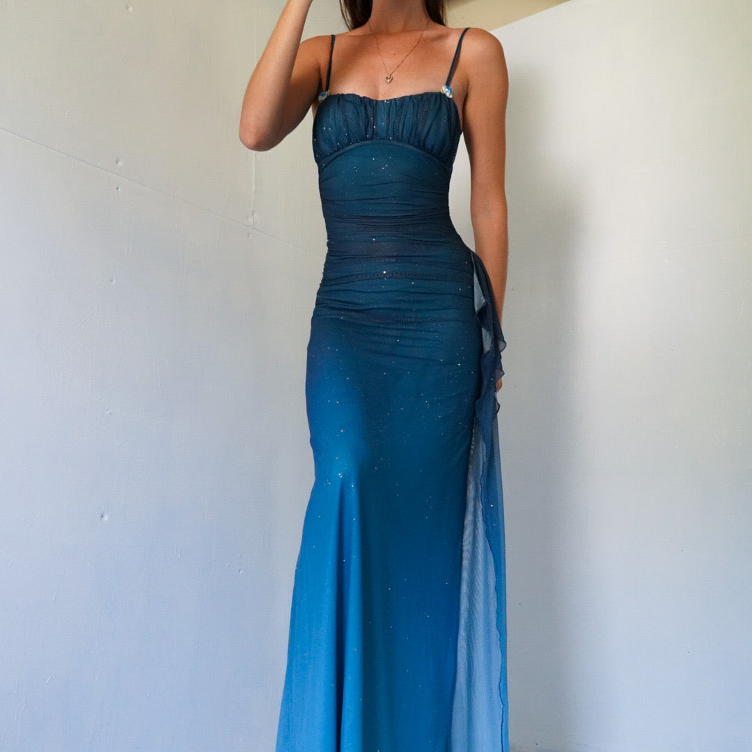 Vintage inspired layered glitter gown🦋