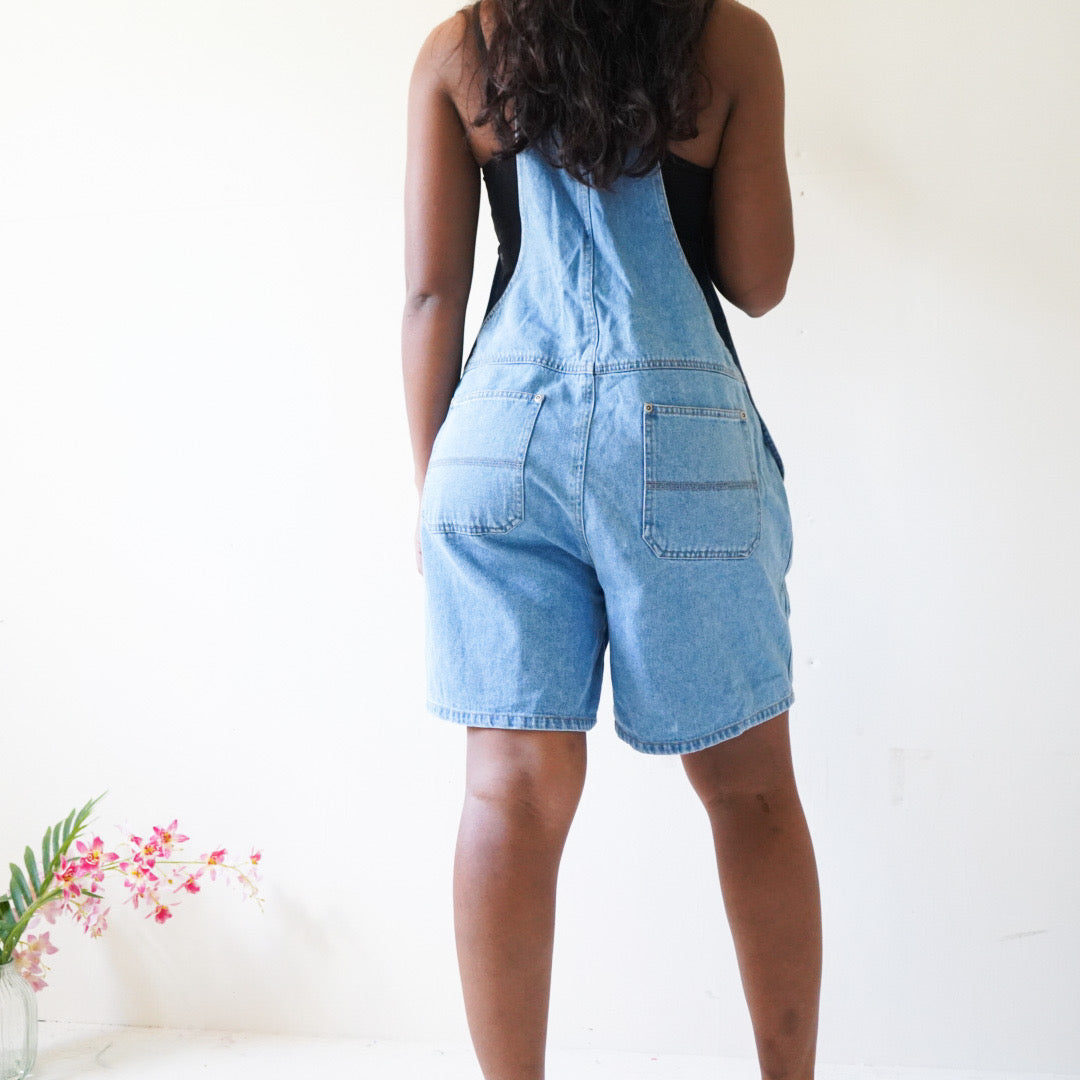 Vintage 90’s Denim Shortalls (S)