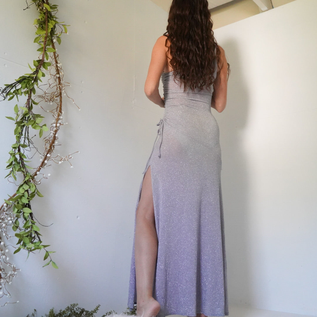 Vintage glitter gown.