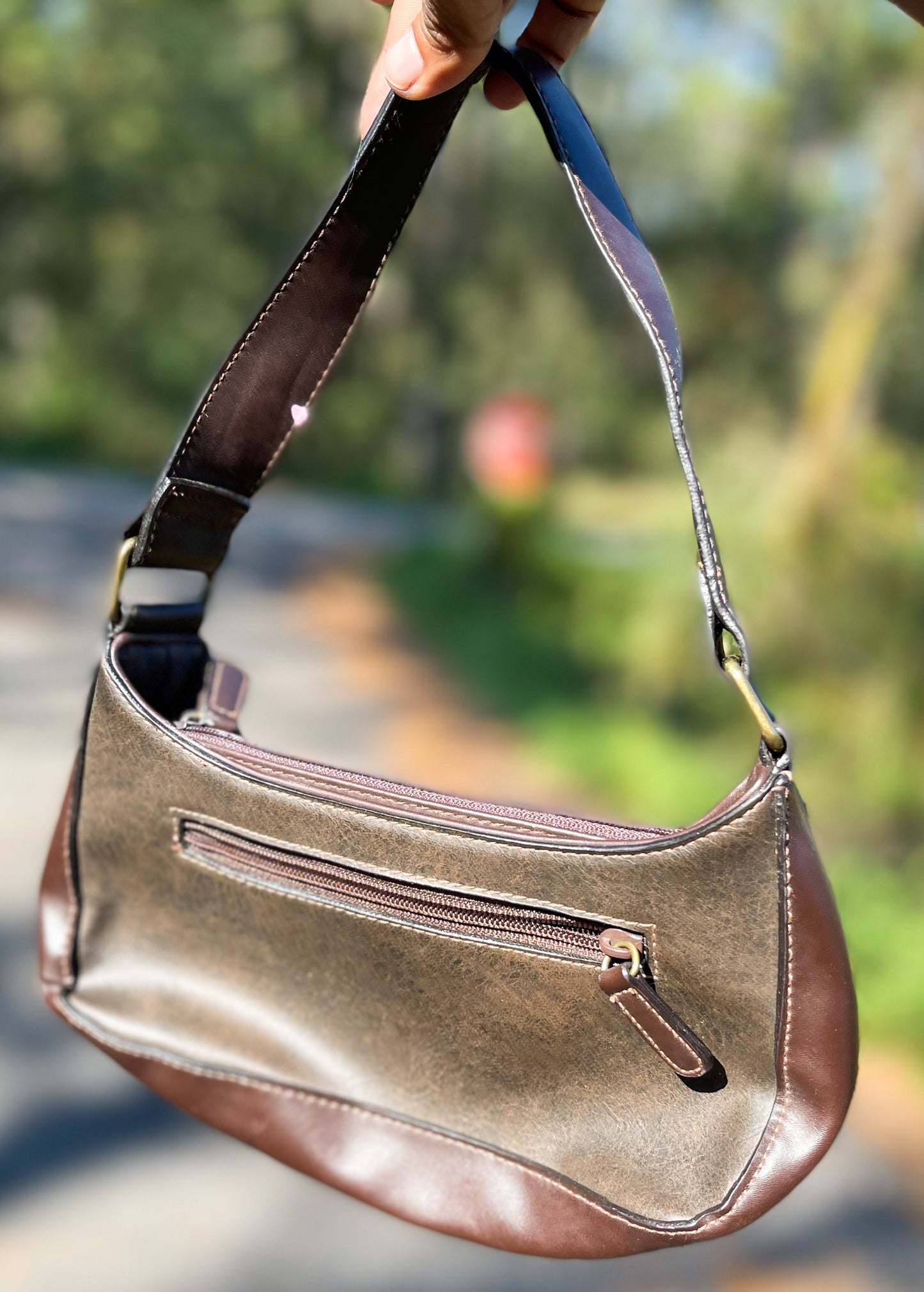 Vintage 90’s Leather Lace Up Detail Purse