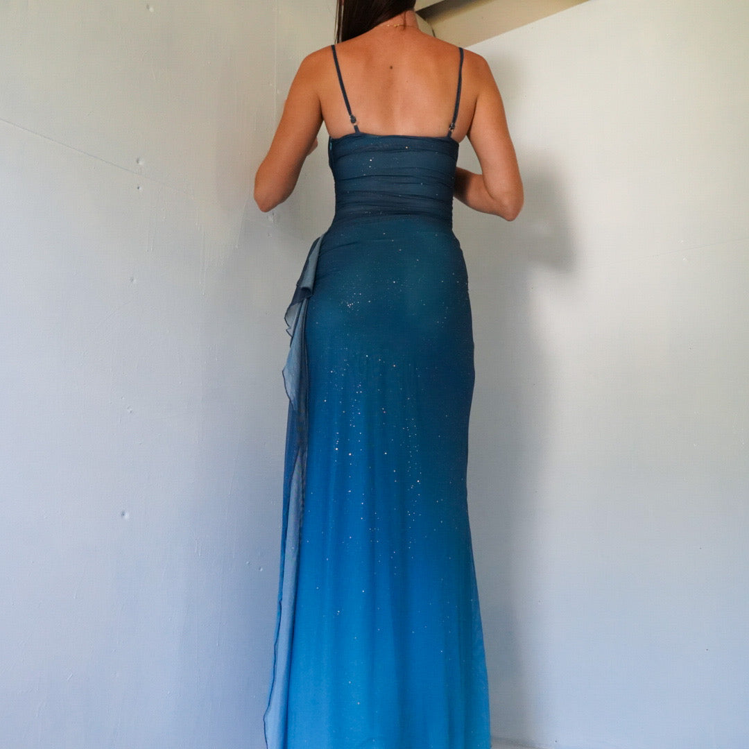 Vintage inspired layered glitter gown🦋