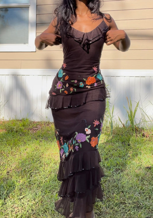 Vintage Y2K Ruffle Detail 2 Piece (S)