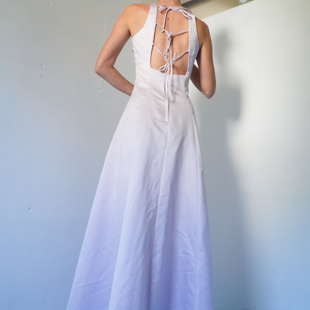 Vintage 90's lavender rose gown.