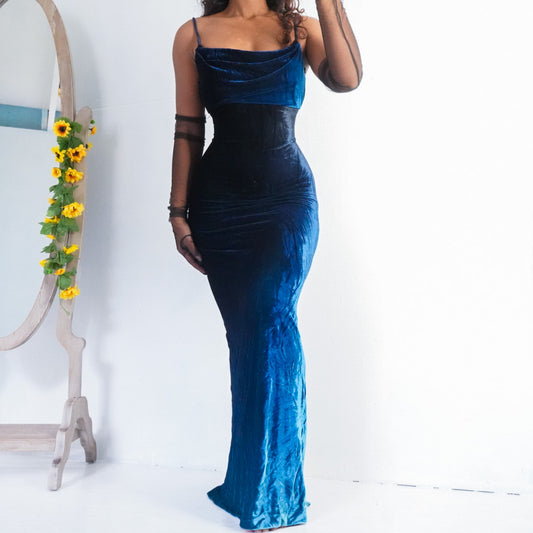 Vintage 90’s Gradient Velvet Gown (XS)
