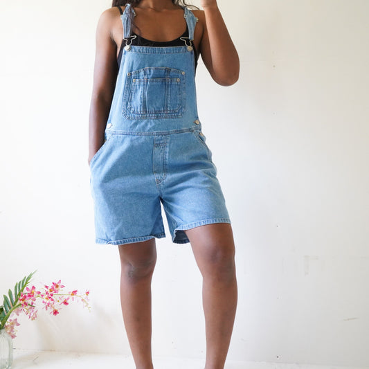 Vintage 90’s Denim Shortalls (S)