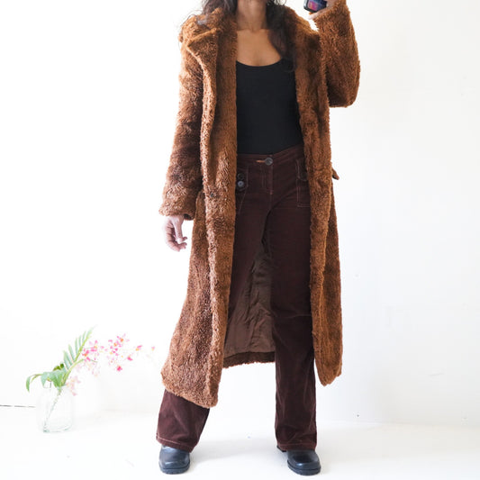 Vintage 90’s Teddy Long Coat (XS)